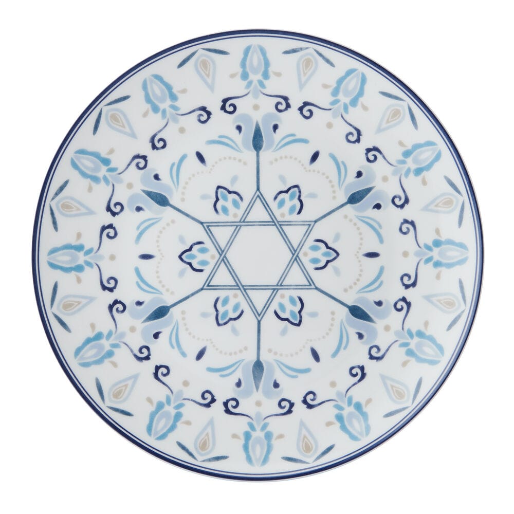 Hanukkah Celebration Set of 4 Salad Plates