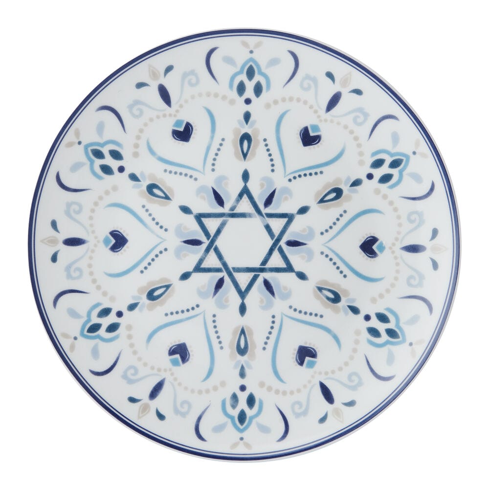 Hanukkah Celebration Set of 4 Salad Plates