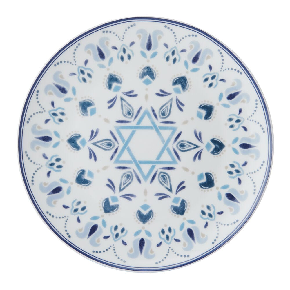 Hanukkah Celebration Set of 4 Salad Plates
