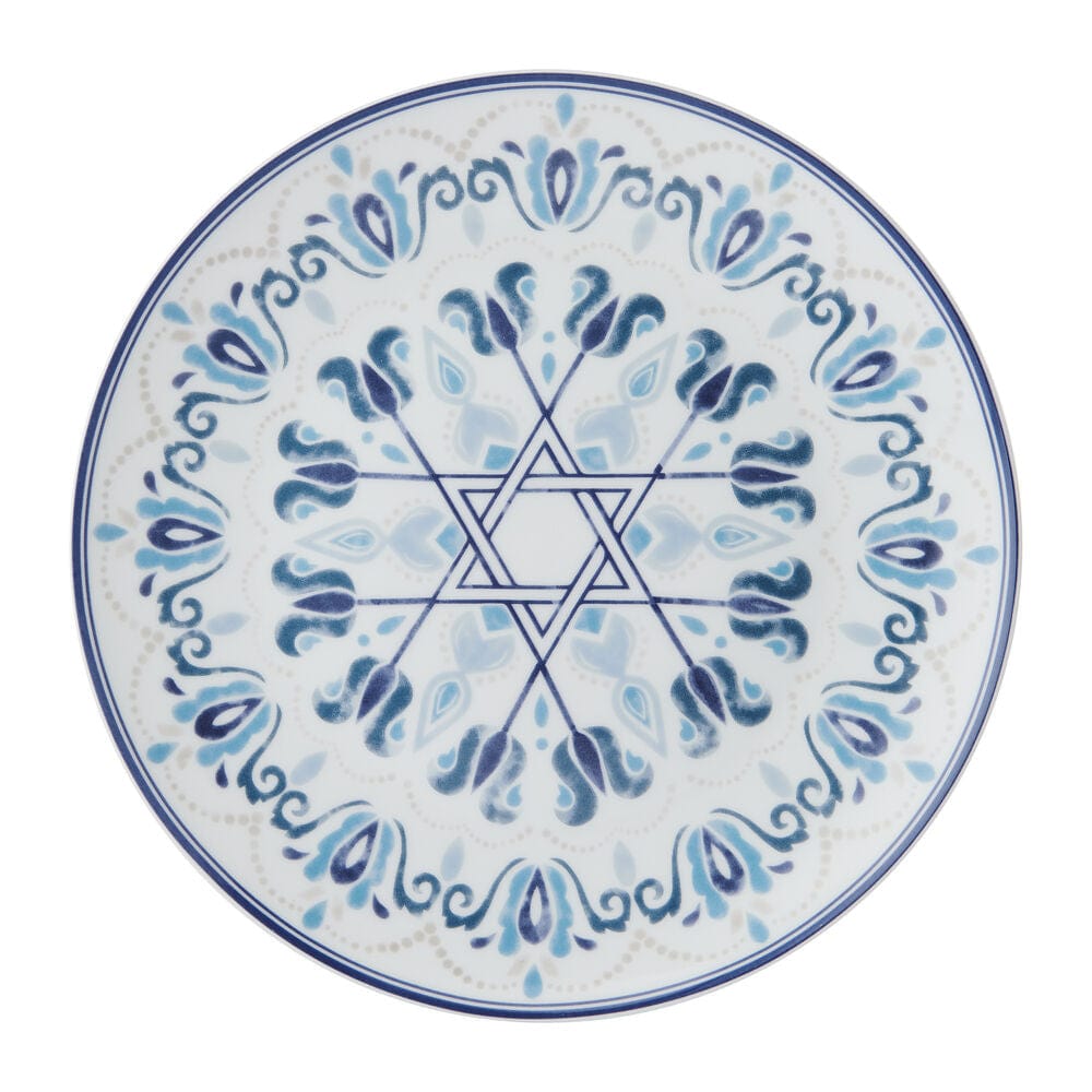 Hanukkah Celebration Set of 4 Salad Plates