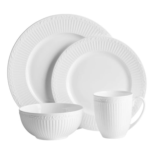 Countryside White Bone China Dinnerware Set