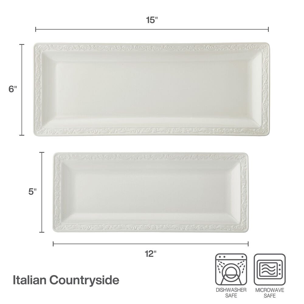 Italian Countryside® 30th Anniversary Set of 2 Bread Trays