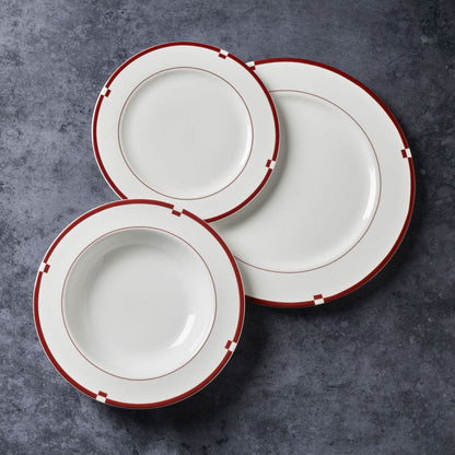 Jet Set Red Set of 4 Salad Plates