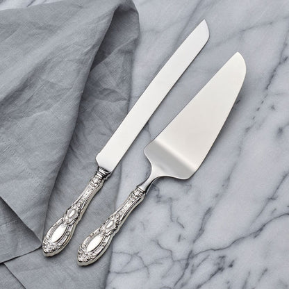 King Richard Sterling Wedding Cake Knife and Server Set