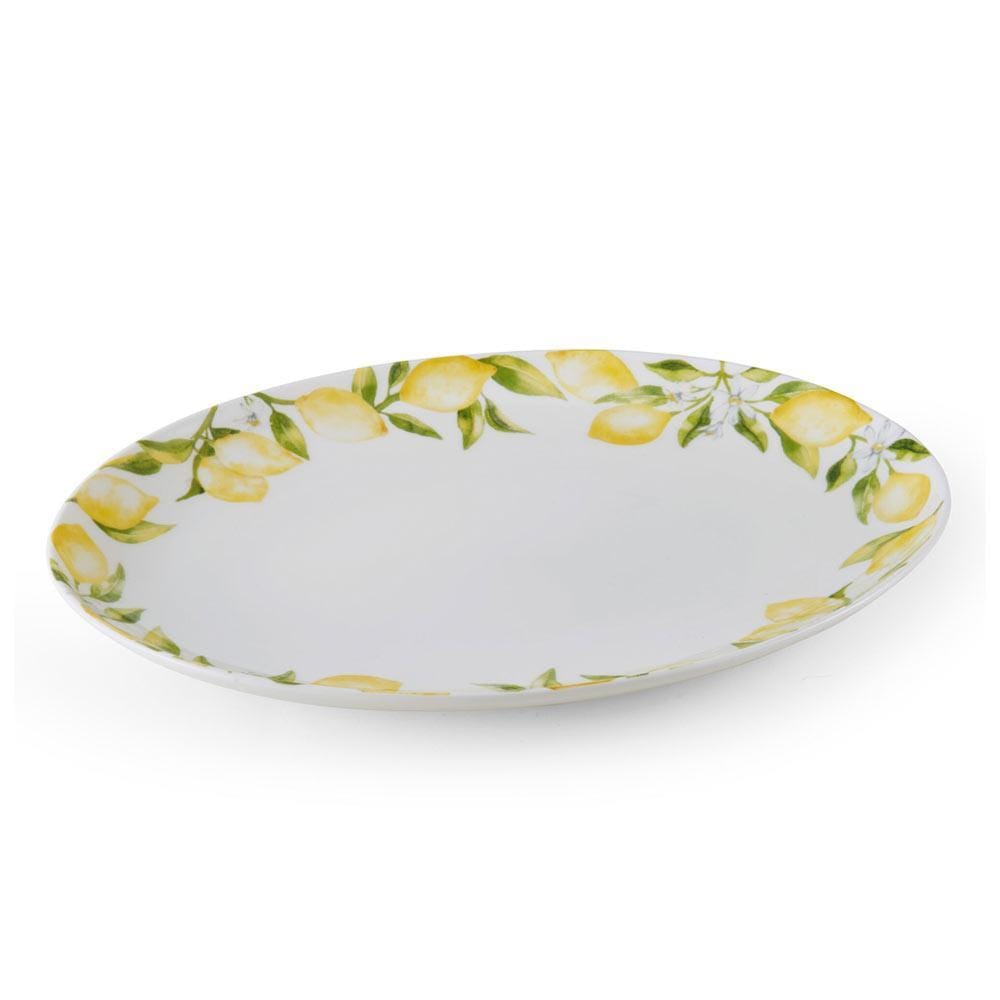Lemons Oval Serving Platter, 14 Inch