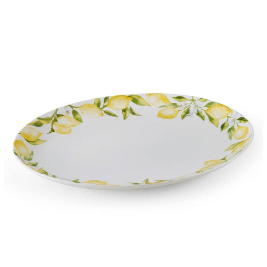 Lemons Oval Serving Platter, 14 Inch