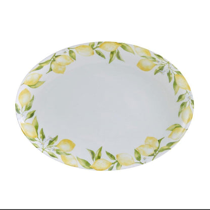 Lemons Oval Serving Platter, 14 Inch