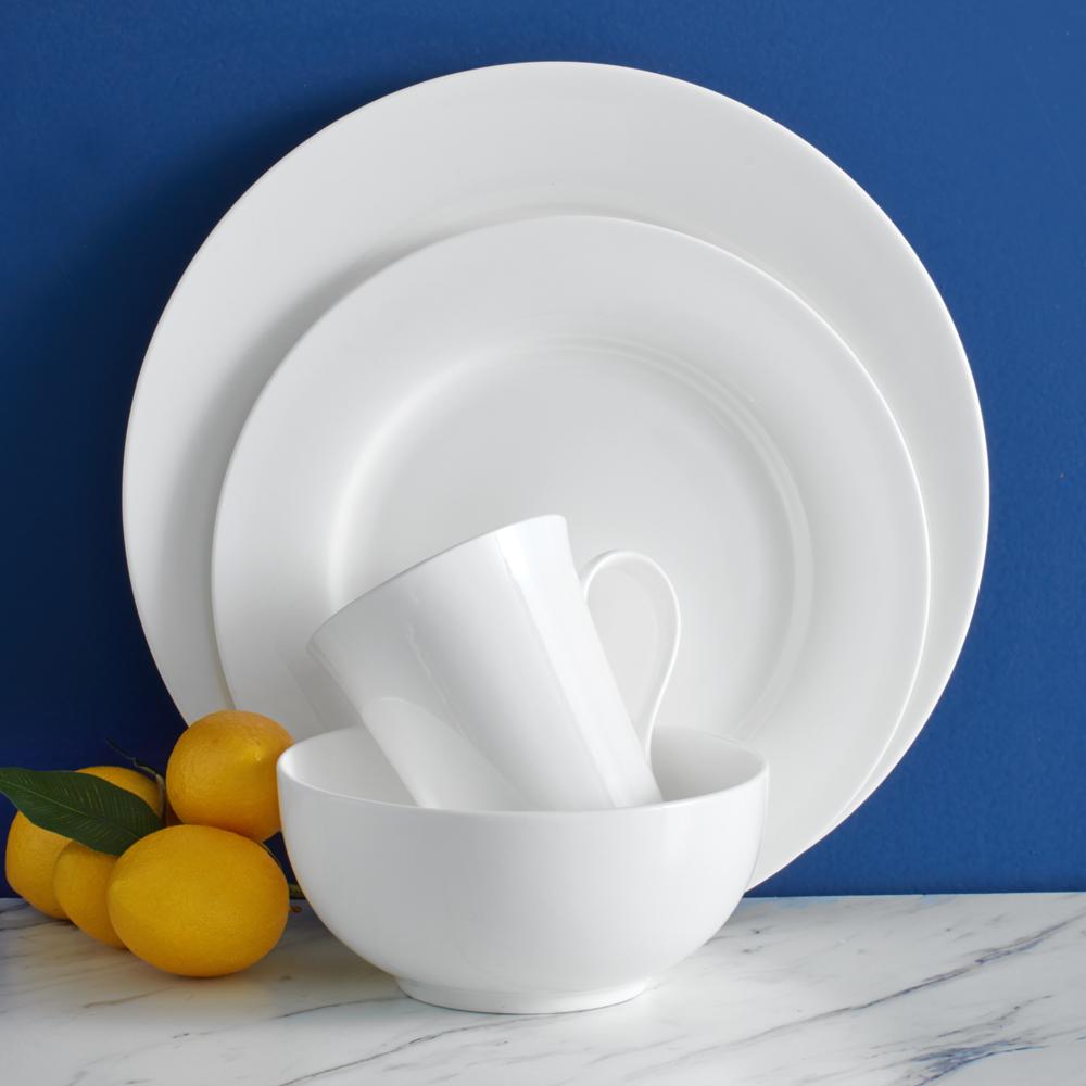 Lucerne White Dinner Plate