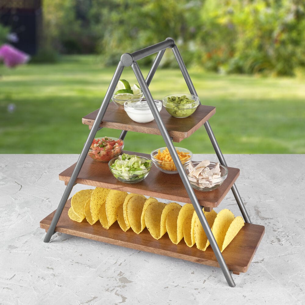 Madison 3 Tier Wood Serve Tray