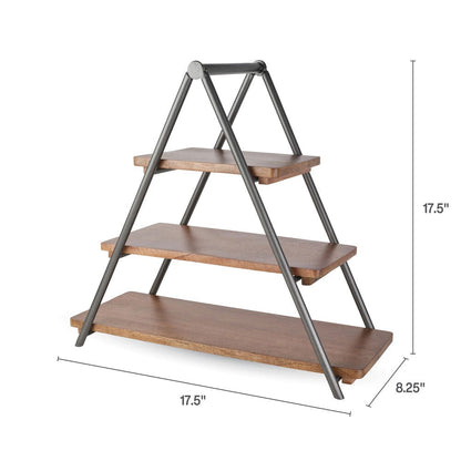 Madison 3 Tier Wood Serve Tray