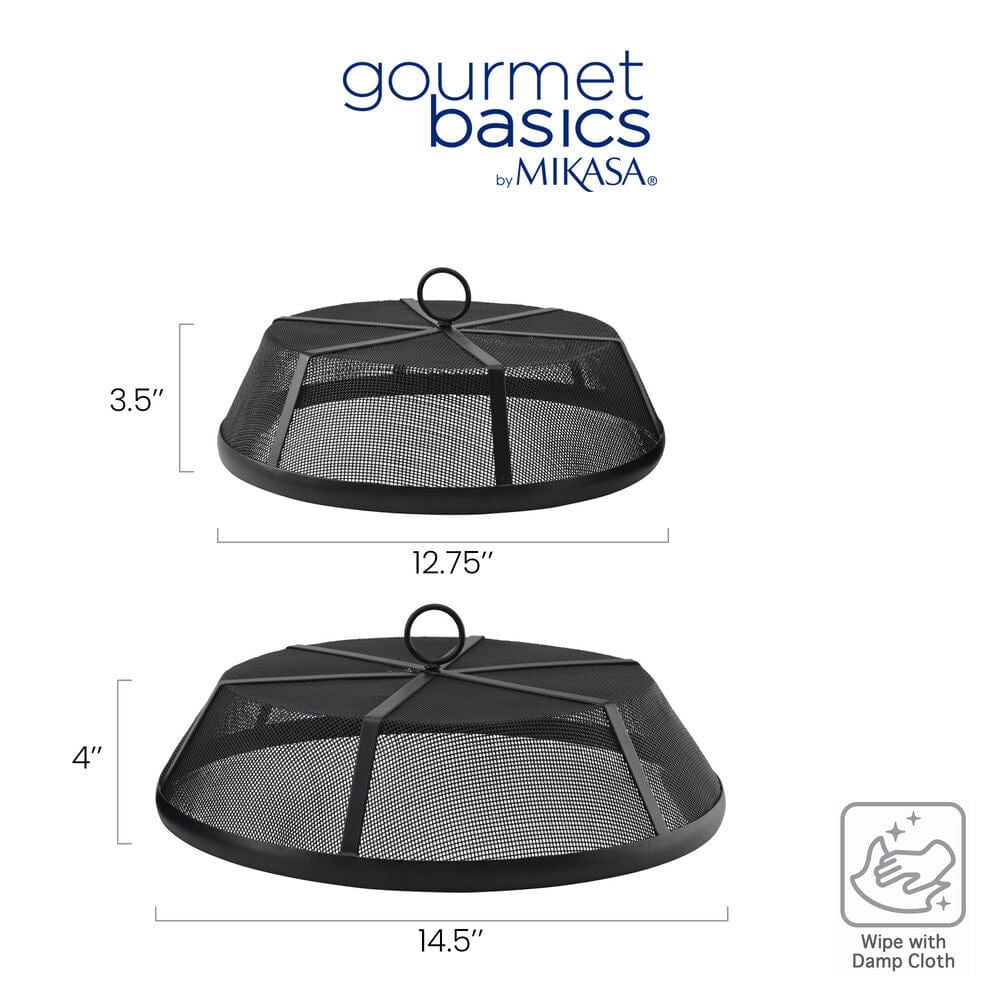 Set of 2 Mesh Outdoor Tray Food Covers