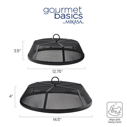 Set of 2 Mesh Outdoor Tray Food Covers