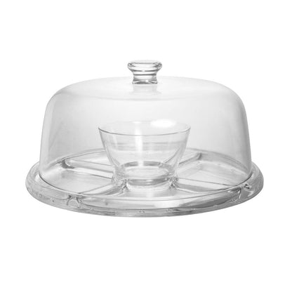 Napoli 4 In 1 Cake Plate with Dome