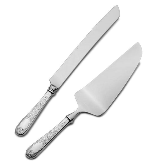 Old Maryland Engraved Sterling Wedding Cake Knife and Server Set