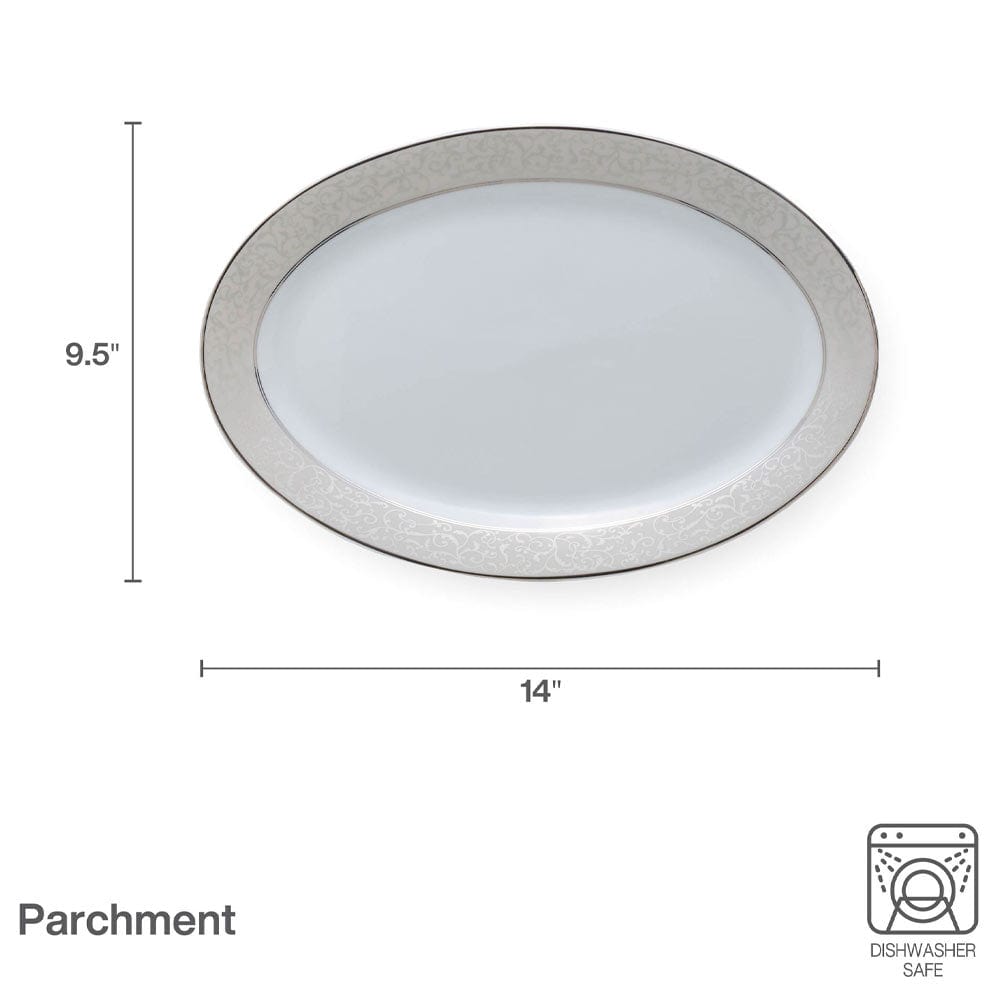 Parchment 14 Inch Oval Platter