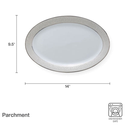 Parchment 14 Inch Oval Platter