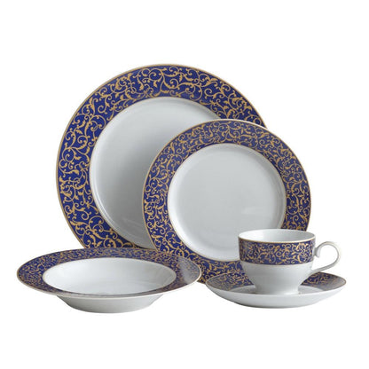 Parchment Cobalt Dinnerware Set