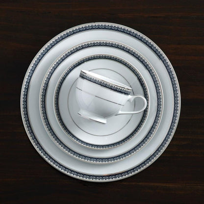 Platinum Crown Cobalt 40 Piece Dinnerware Set, Service for 8