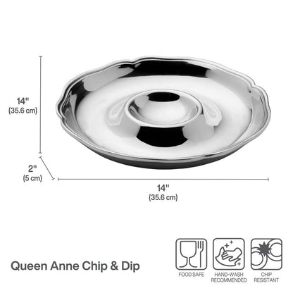 Queen Anne Round Chip and Dip