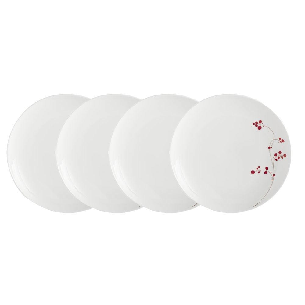 Red Berries Set of 4 Salad Plates
