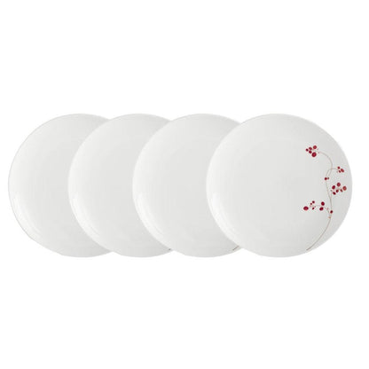 Red Berries Set of 4 Salad Plates