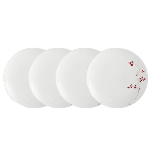 Red Berries Set of 4 Salad Plates