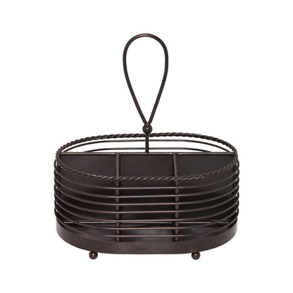 Rope Napkin and Flatware Storage Caddy