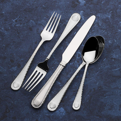 Shell 45 Piece Flatware Set, Service for 8