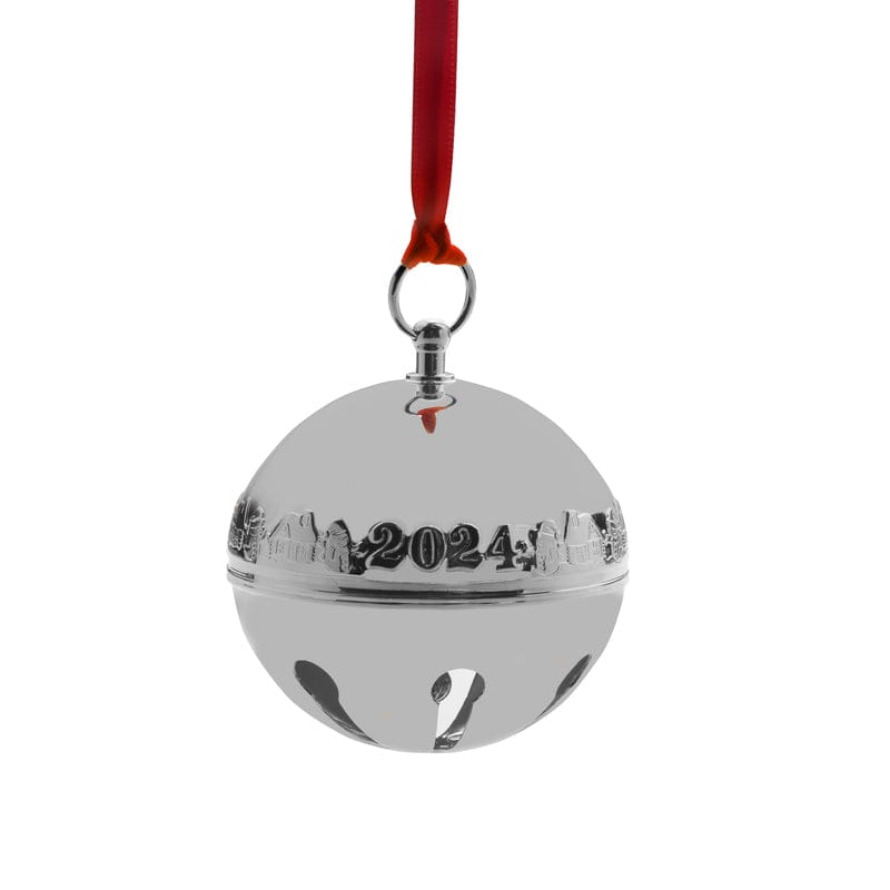2024 Silver Plate Sleigh Bell Ornament  54th Edition