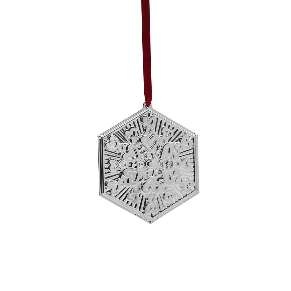2024 Silver Plate Snowflake Ornament 4th Edition