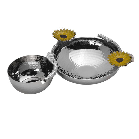 Sunflower Chip and Dip Serve Bowl