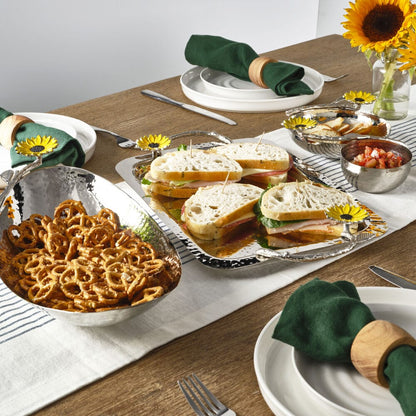 Sunflower Chip and Dip Serve Bowl