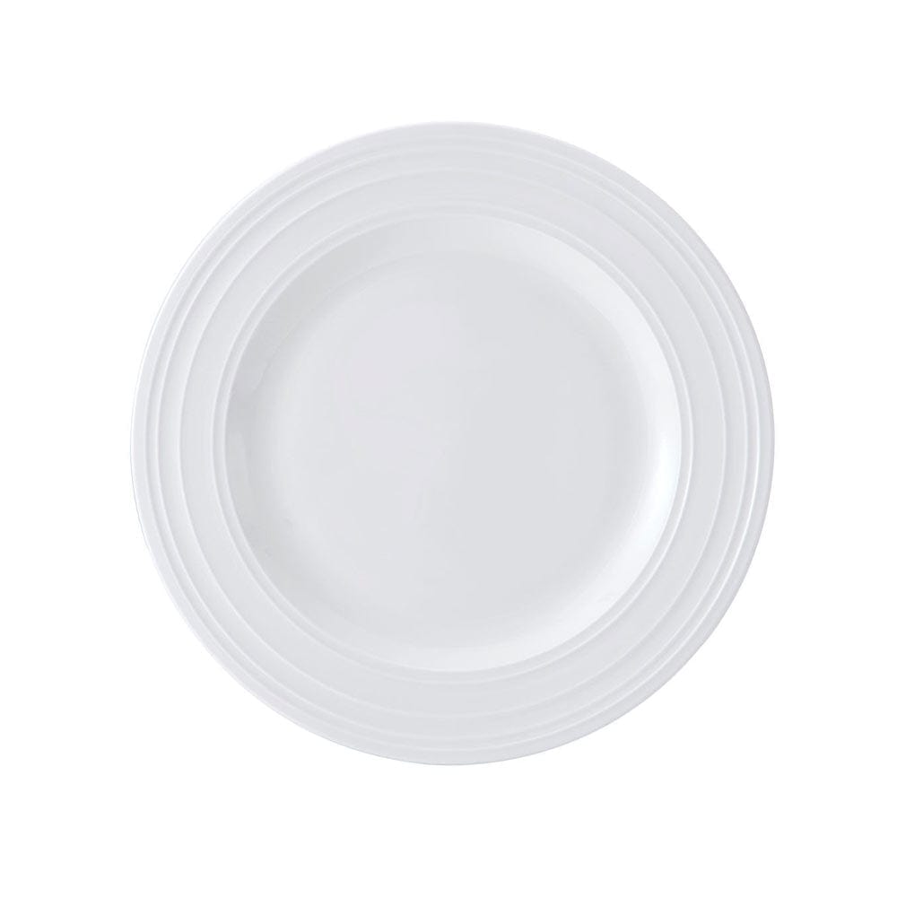 Swirl Bone 12 Piece Dinnerware Set with Pasta Bowls, Service for 4