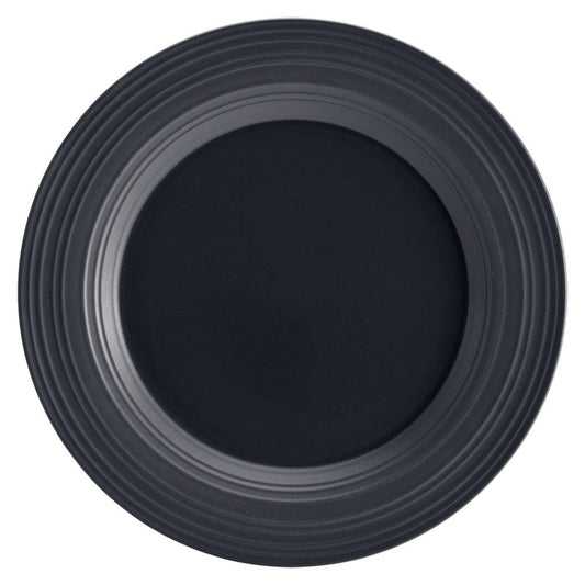 Swirl Graphite Round Platter