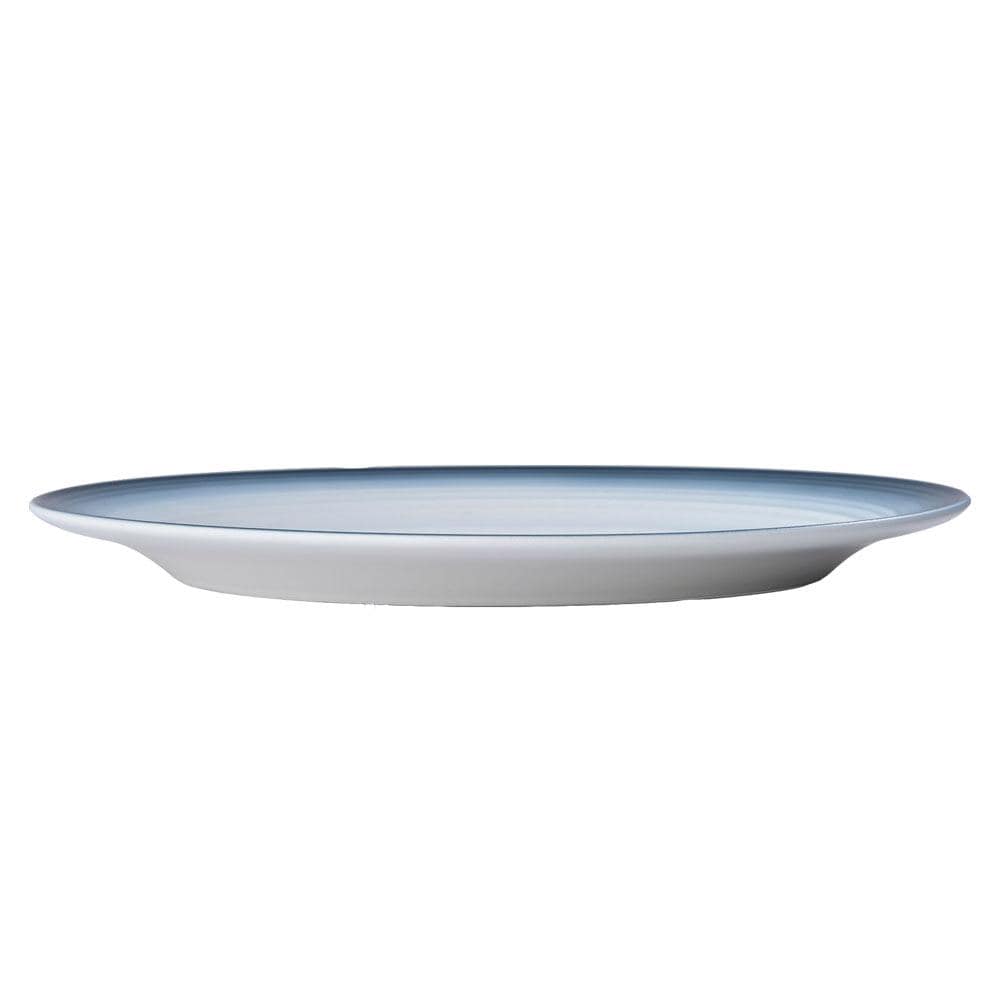 Swirl Ombre Blue Oval Platter