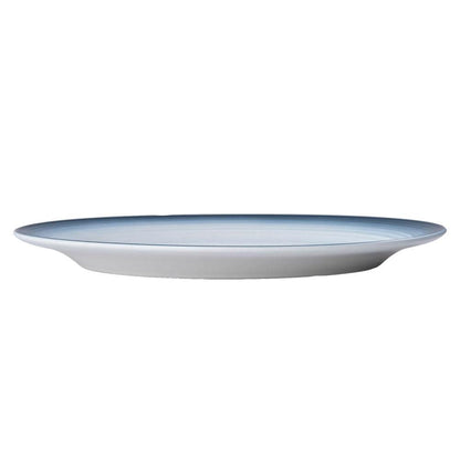 Swirl Ombre Blue Oval Platter
