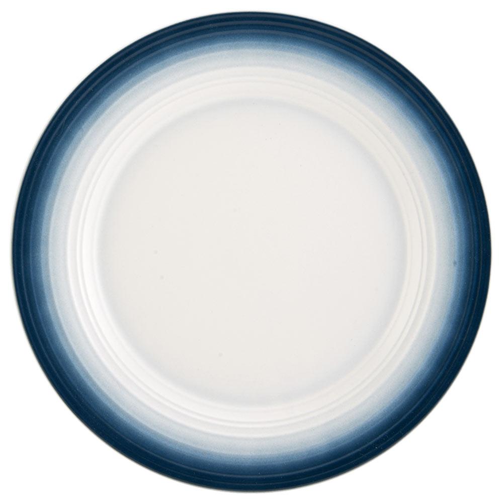 Swirl Ombre Blue Round Platter