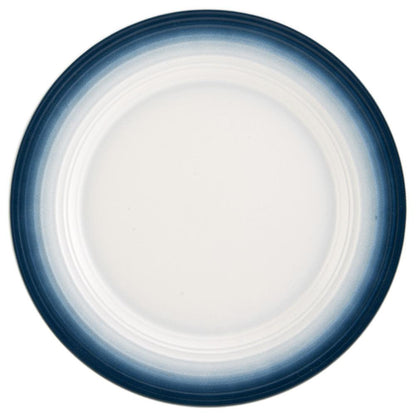 Swirl Ombre Blue Round Platter