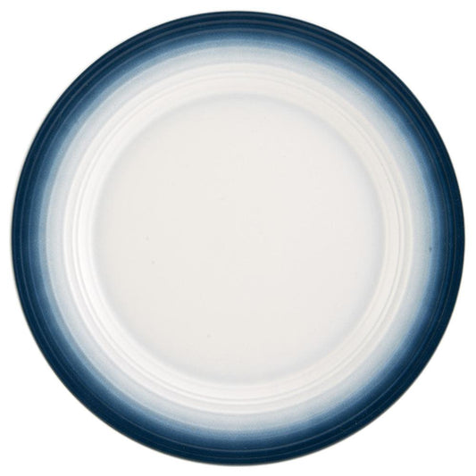 Swirl Ombre Blue Round Platter
