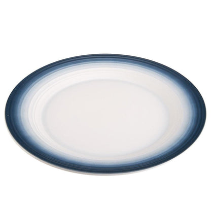 Swirl Ombre Blue Round Platter