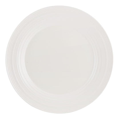 Swirl White 16 Piece Dinnerware Set, Service for 4