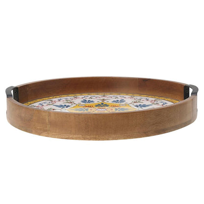 Tile Design Lazy Susan Serve Tray