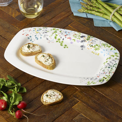 Tivoli Garden Rectangular Platter, 14.75 Inch