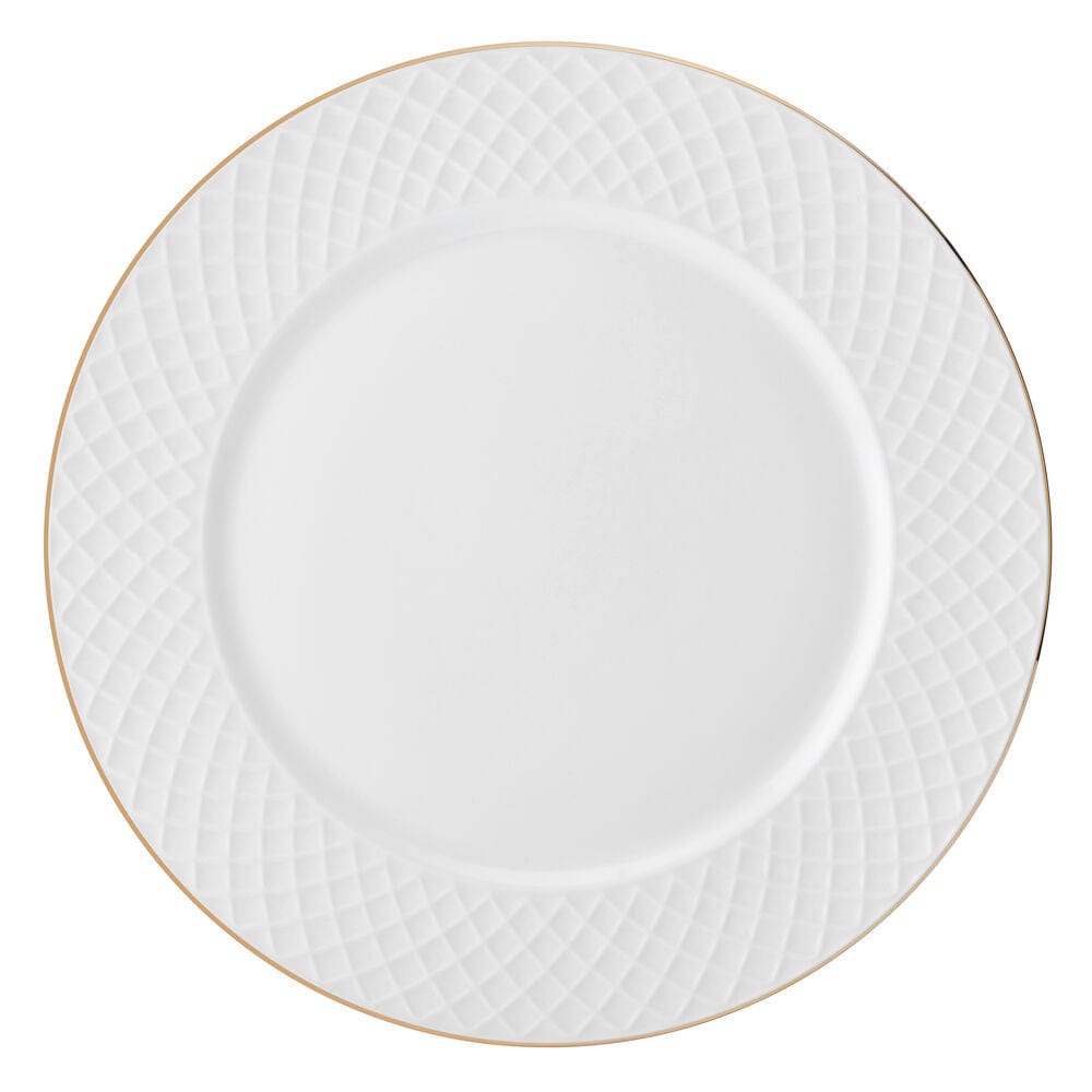 Trellis Gold 12 Piece Dinnerware Set, Service for 4