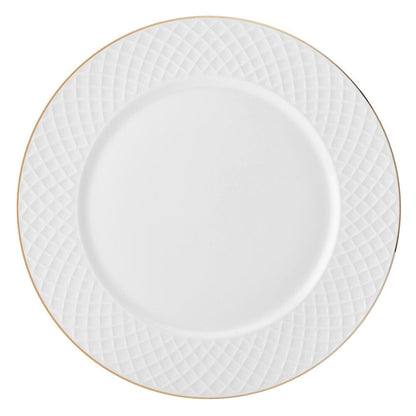 Trellis Gold 12 Piece Dinnerware Set, Service for 4
