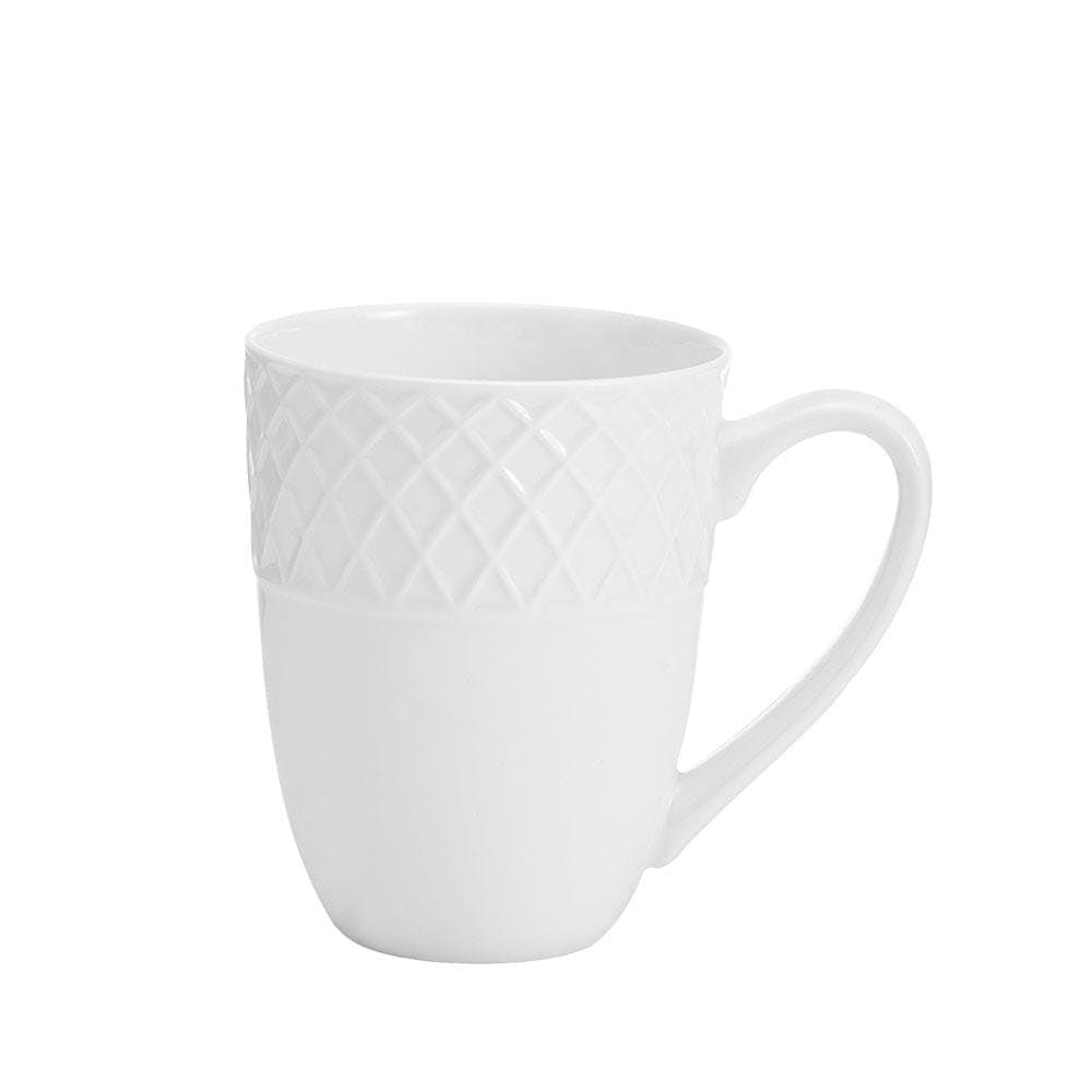 Trellis White 36 Piece Dinnerware Set, Service for 6