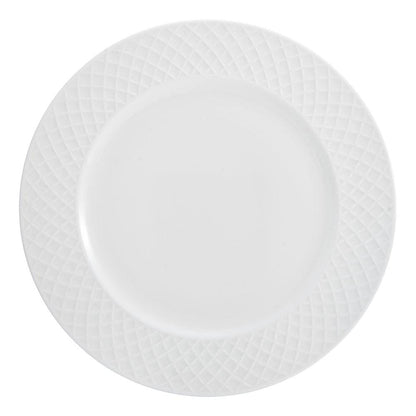 Trellis White 36 Piece Dinnerware Set, Service for 6
