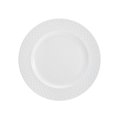 Trellis White Set of 4 Salad Plates