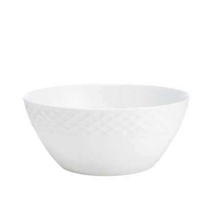 Trellis White Set of 4 Soup Cereal Bowls