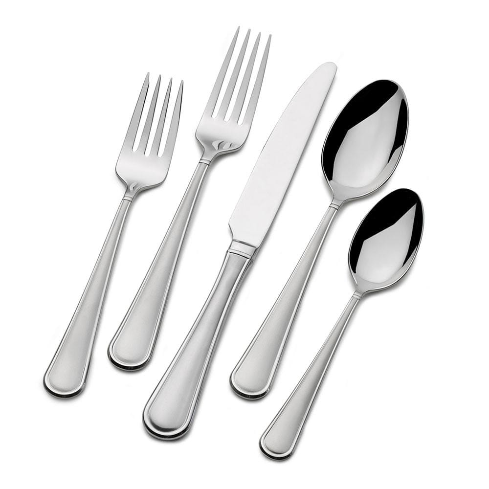 Virtuoso Frost 65 Piece Flatware Set, Service for 12